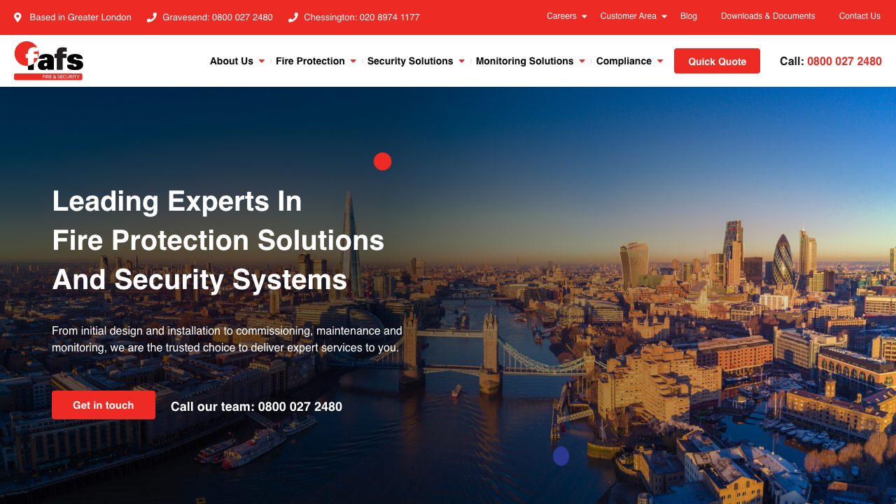 Fire Alarm Fabrication Services Ltd website
