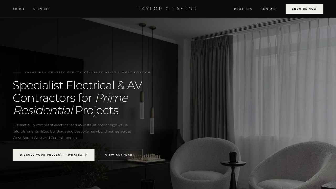 A Taylor Electrical Ltd website