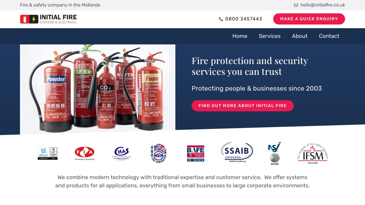 Initial Fire & Electrical Ltd website