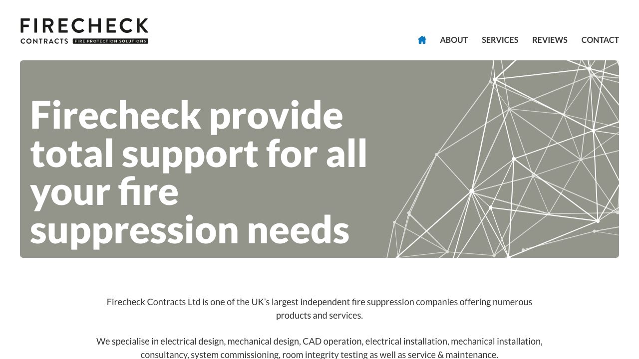 Firecheck Contracts Ltd website