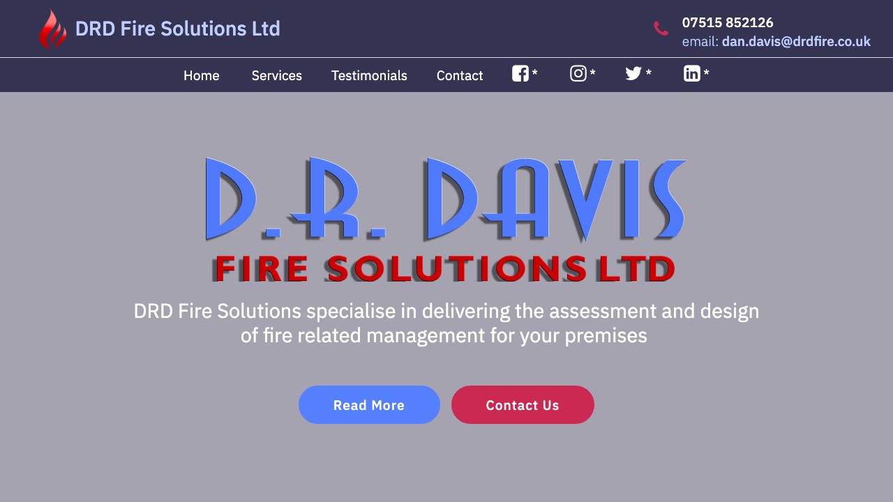 D R Davis Fire Solutions Ltd website