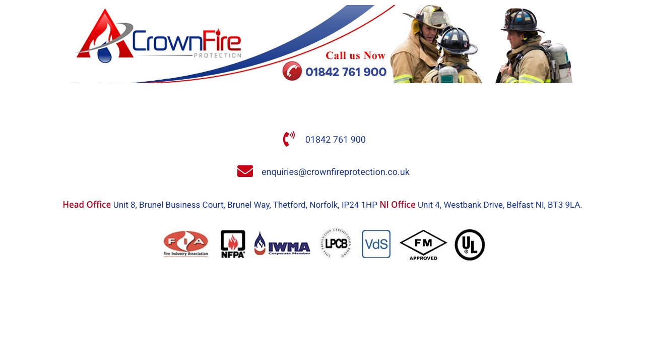 Crown Fire Protection Limited website