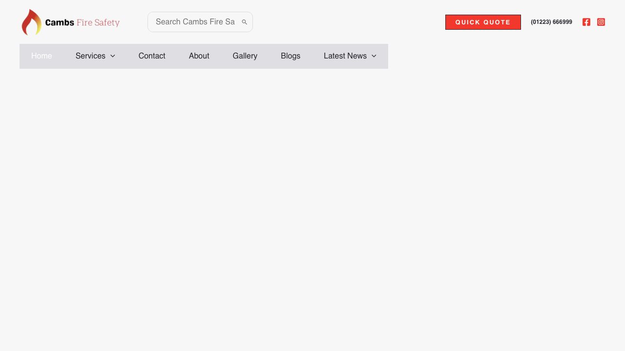 Cambs Fire Safety Ltd website