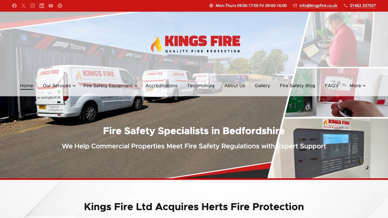 Kings Fire Doors Ltd website