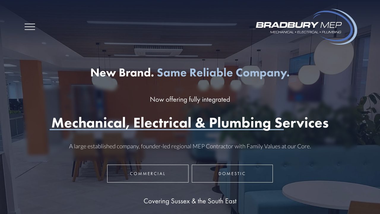 Bradbury Electrical Contractors Ltd website