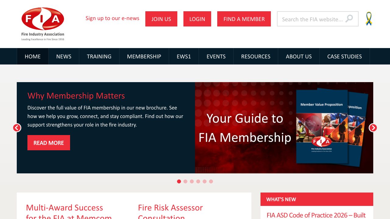 Fire Industry Association Ltd website