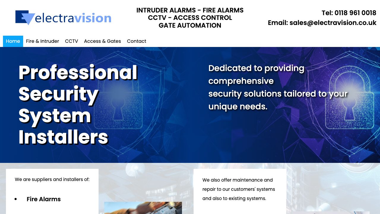 Electravision (UK) Limited website