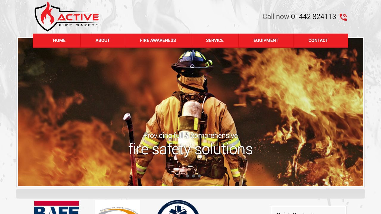 Active Fire Safety Ltd website