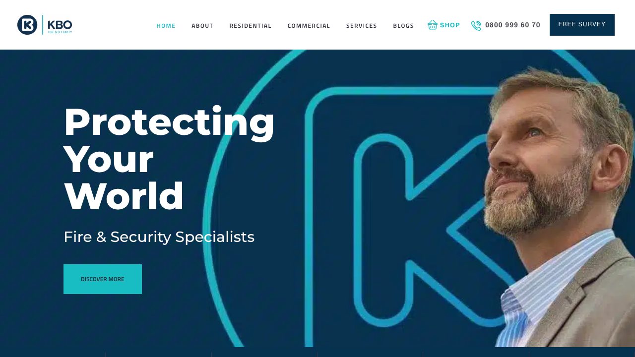 KBO Fire & Security website