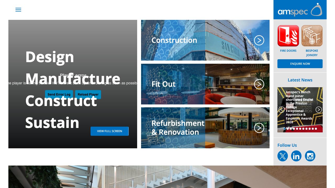 Amspec Ltd website