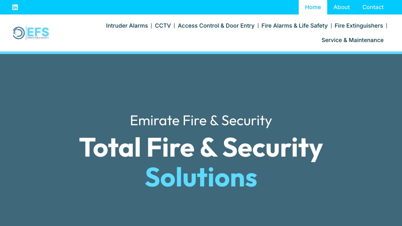 Emirate Fire and Security Ltd website