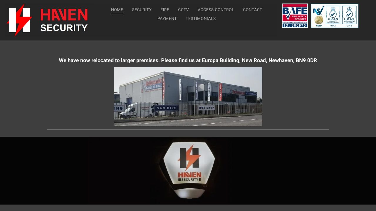 Haven Security Ltd website