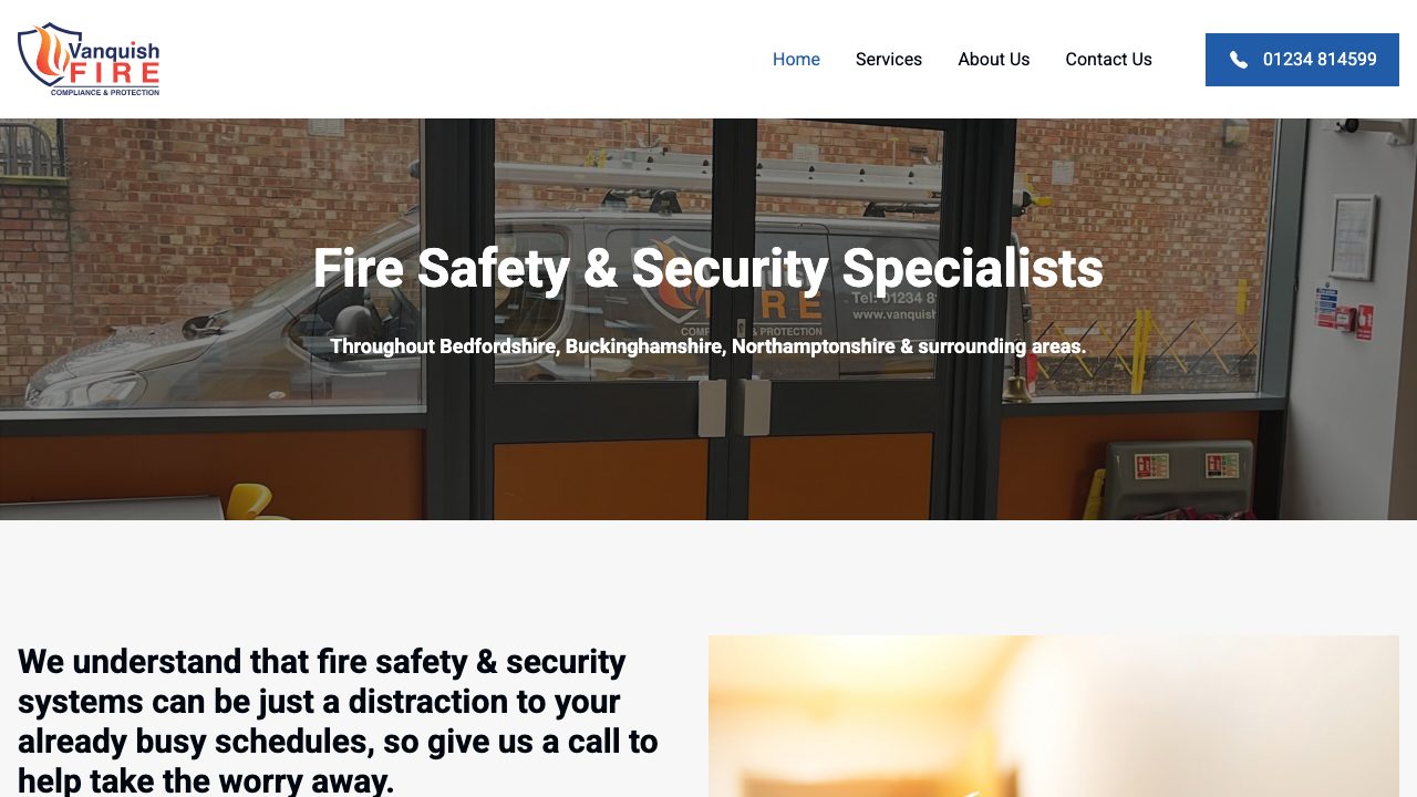 Vanquish Fire Ltd website
