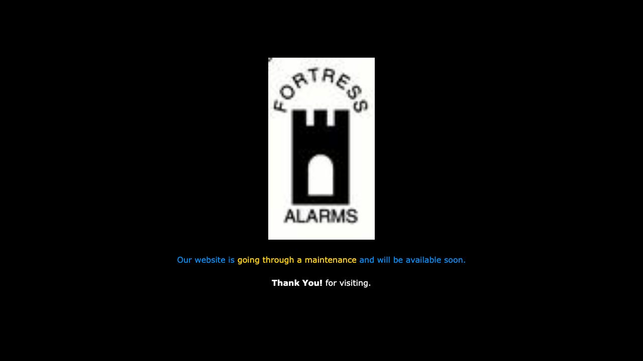 Fortress Security Alarms Ltd website