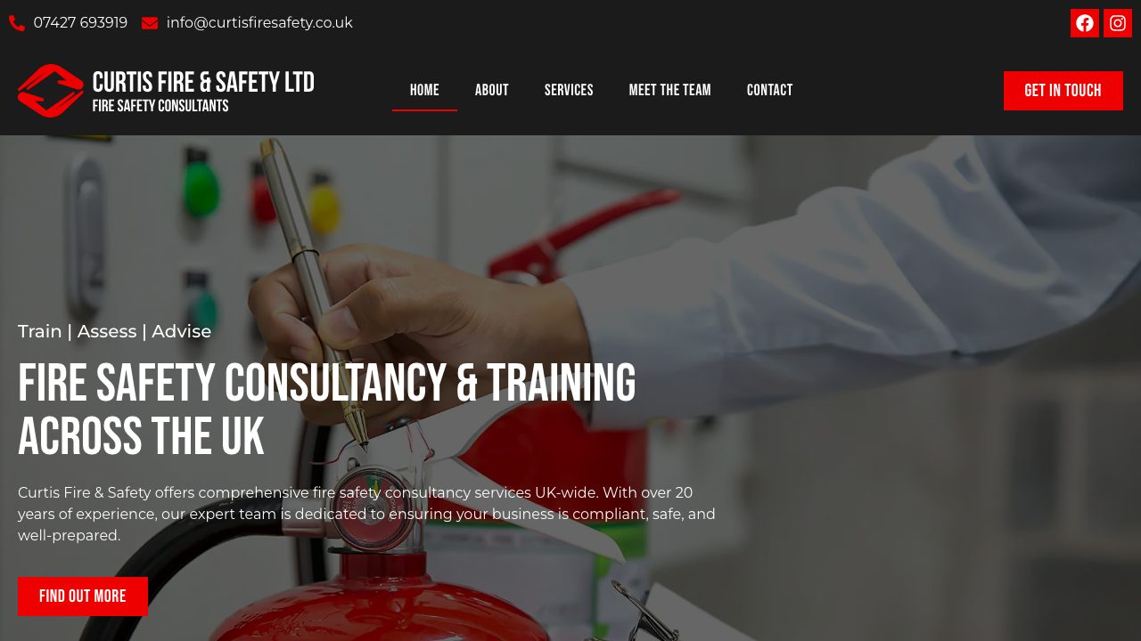 Curtis Fire & Safety website