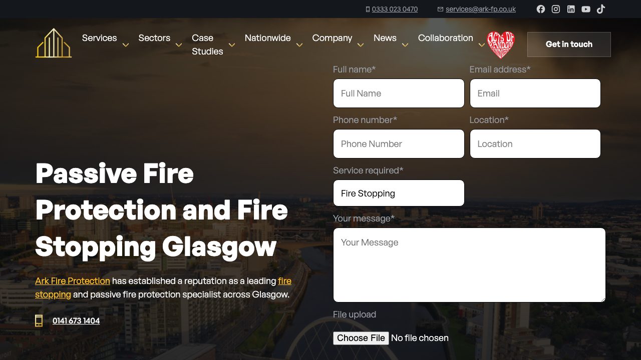 ACT Fire Consultancy Ltd website