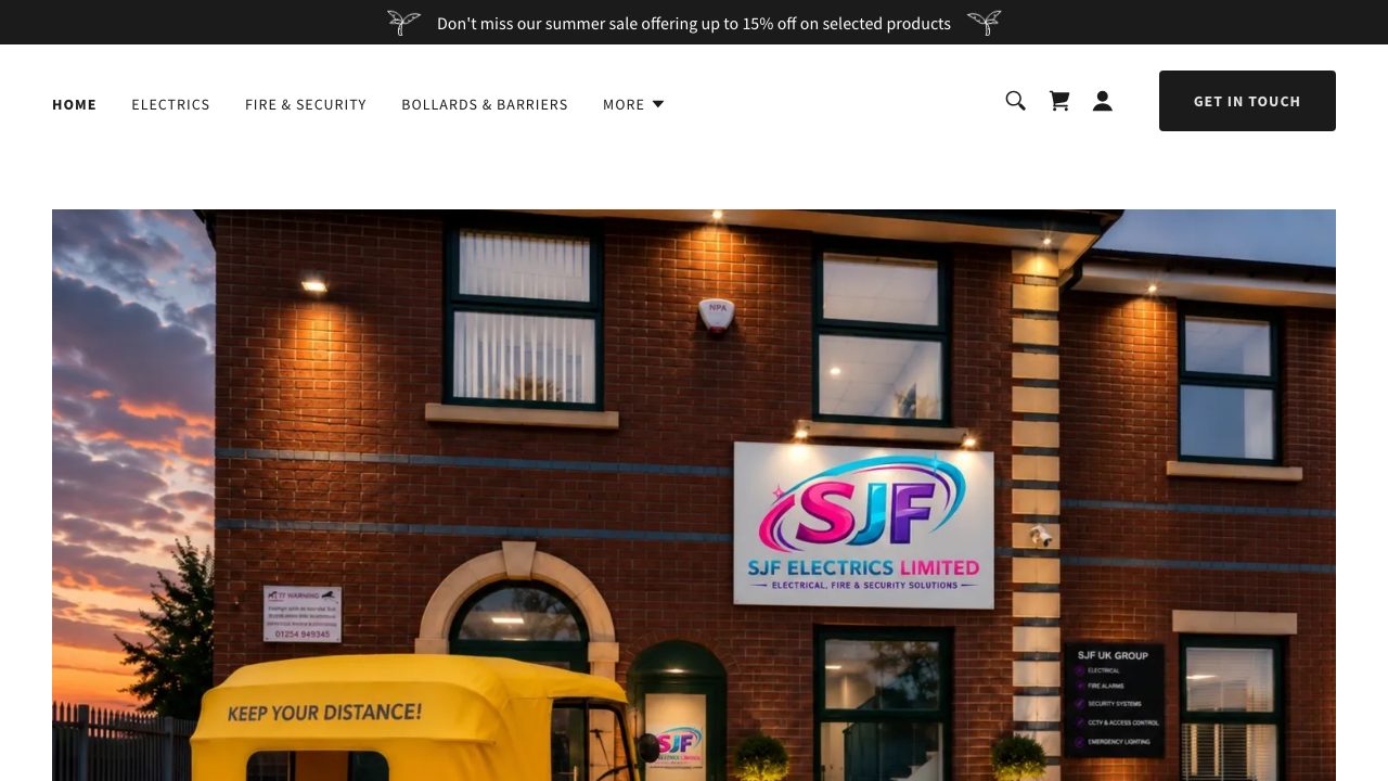 SJF Electrics Ltd T/A Don Electrics website