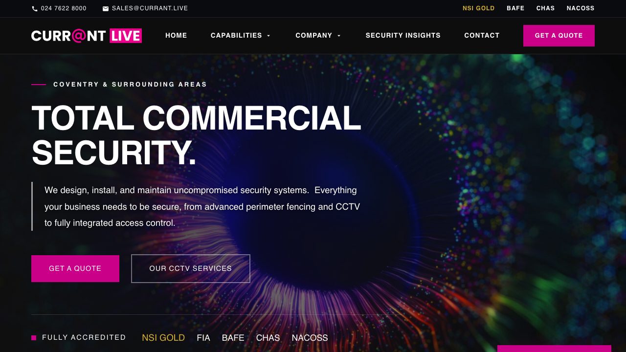 Currant Live Ltd website