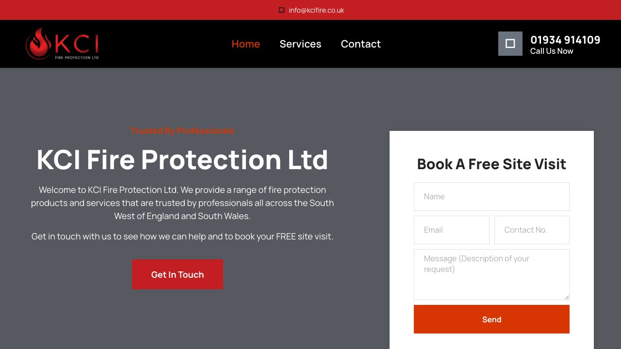 KCI Fire Protection Ltd website