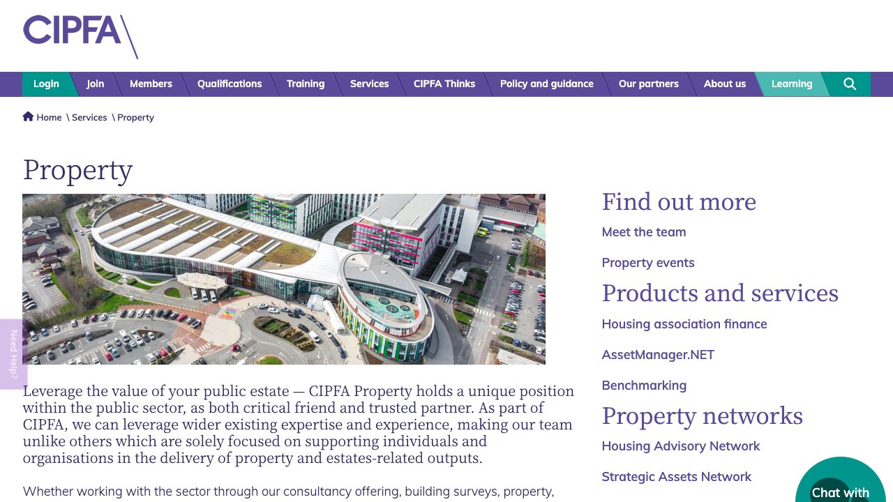 CIPFA Property website