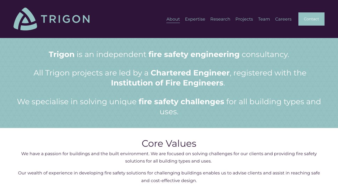 Trigon Fire website