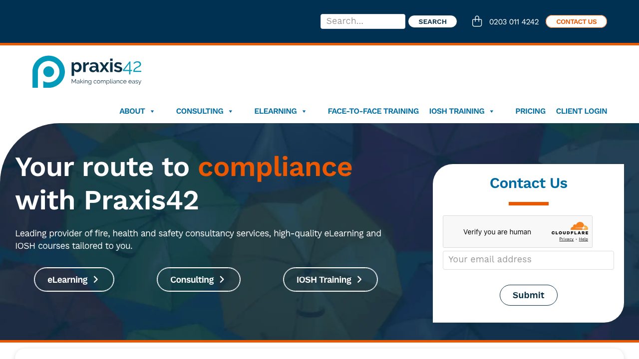 Praxis42 Limited website