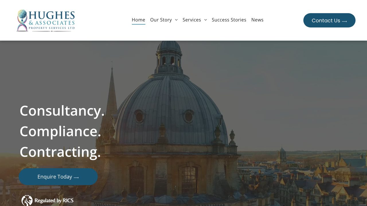 Hughes and Associates Property Services website