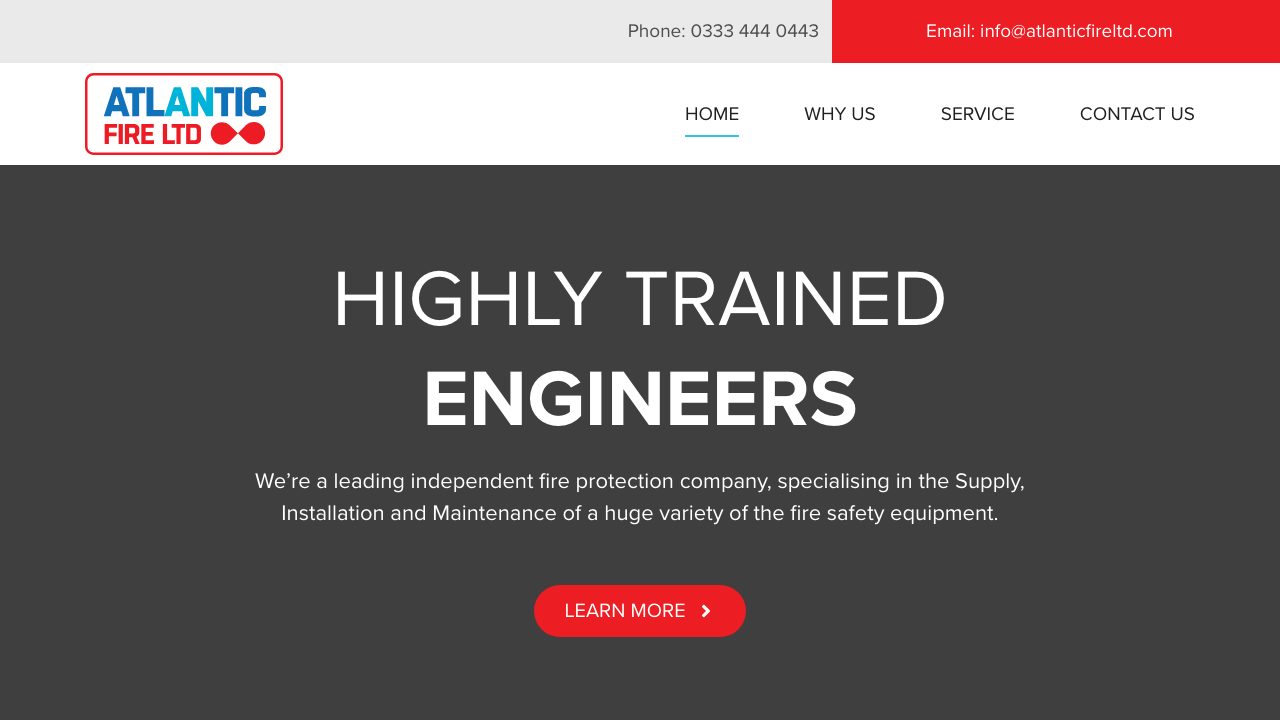 Atlantic Fire Ltd website