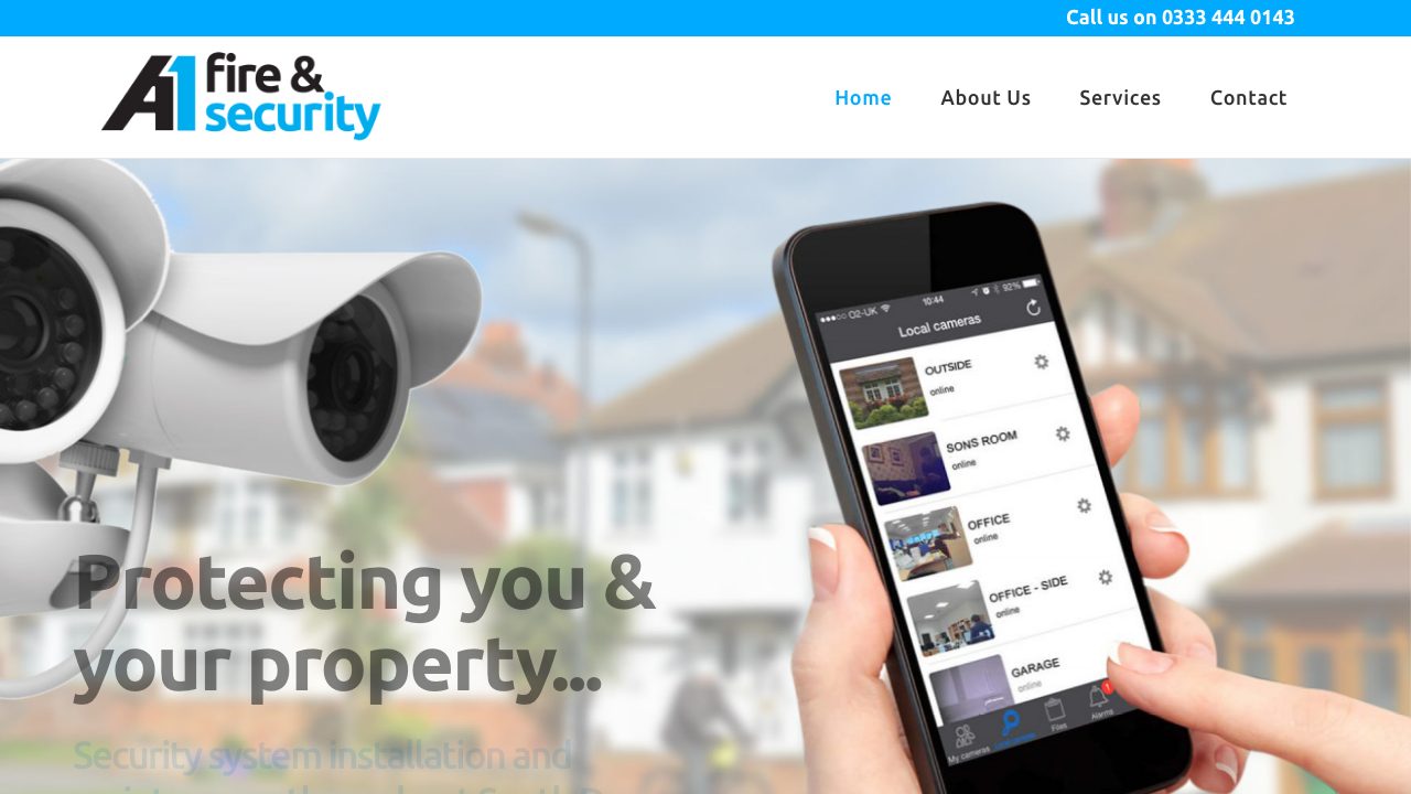A1 Fire & Security Ltd website