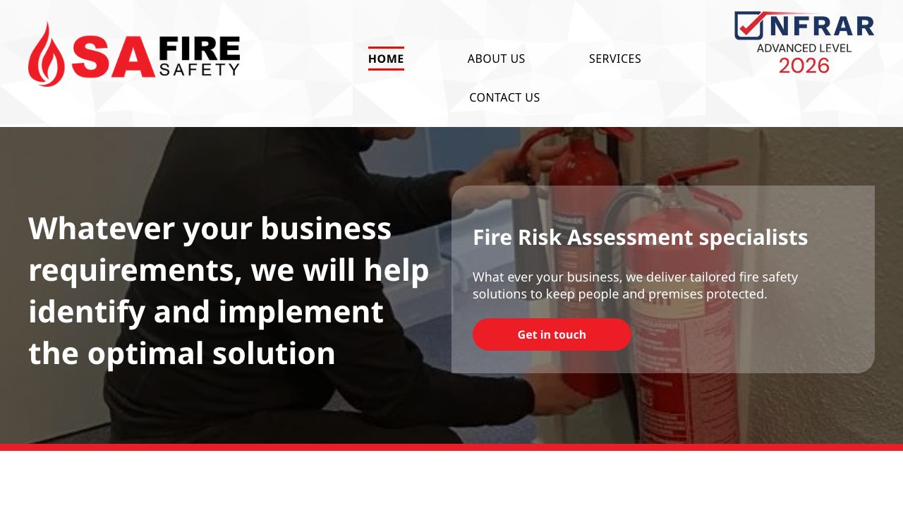 SA Fire Safety Ltd website