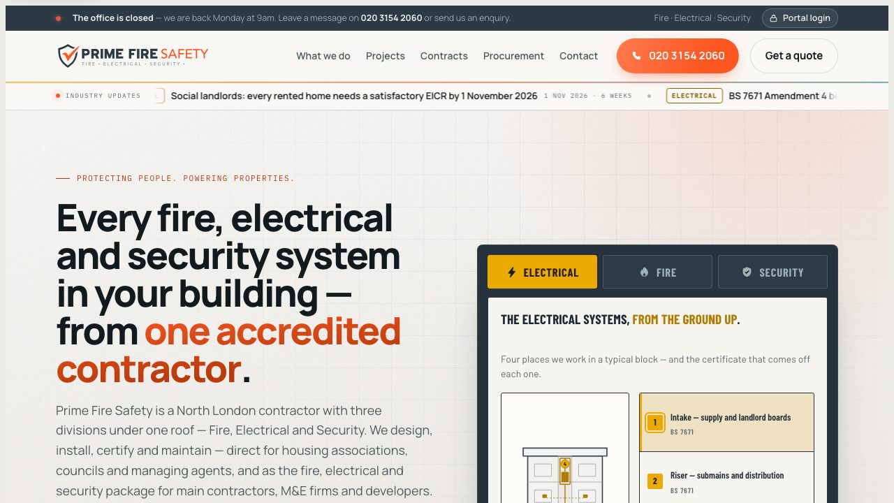 Fyretec Ltd website