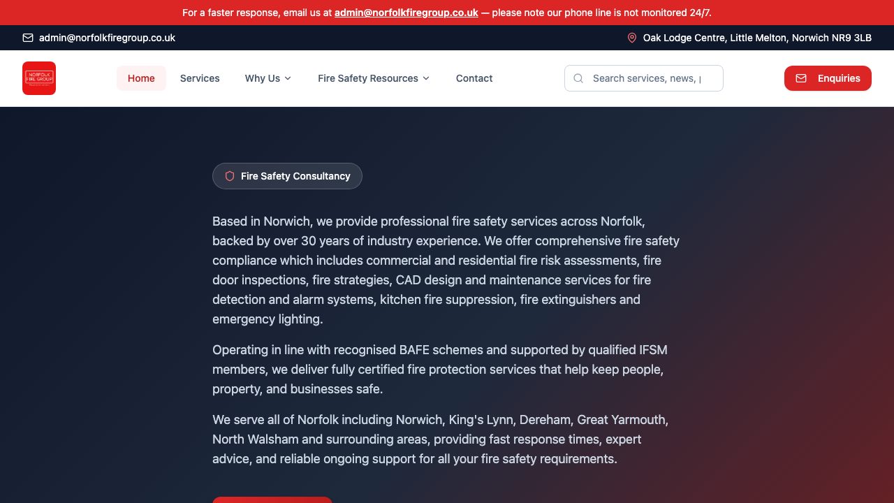 Norfolk Fire Group website