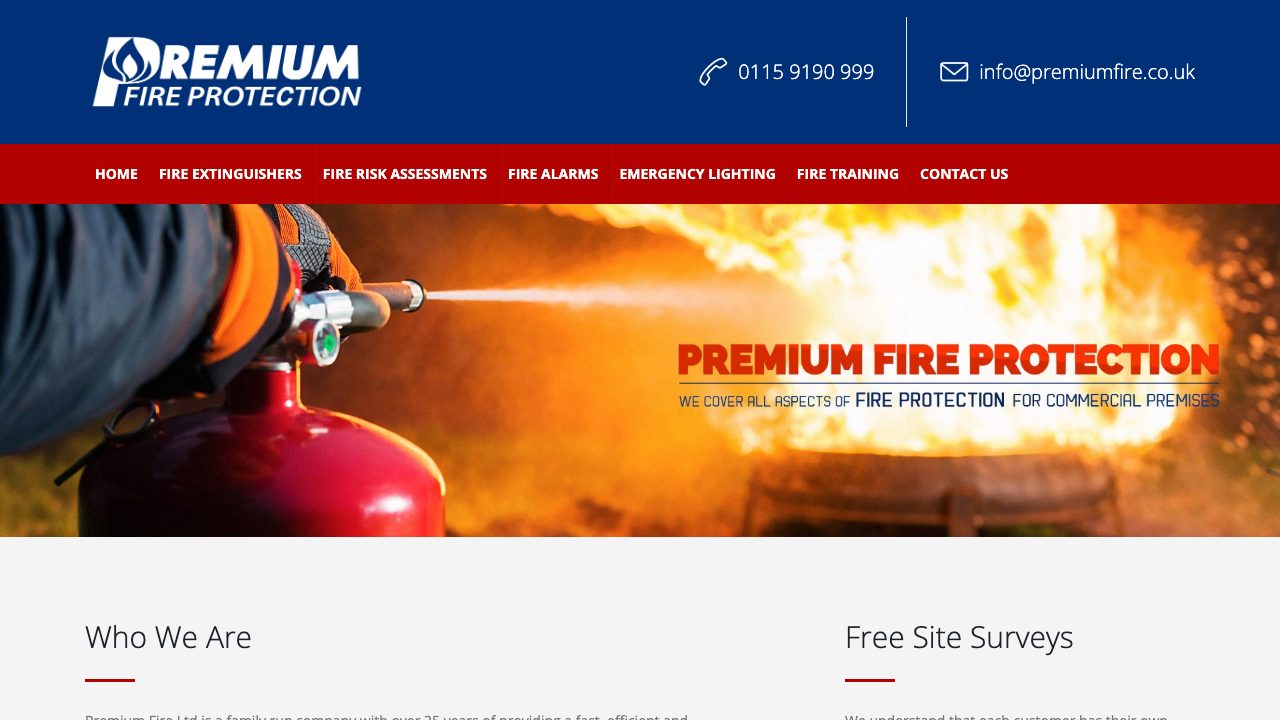 Premium Fire Protection Limited website