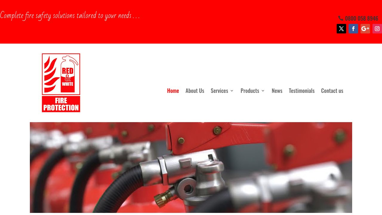 Red and White Fire Protection Ltd website