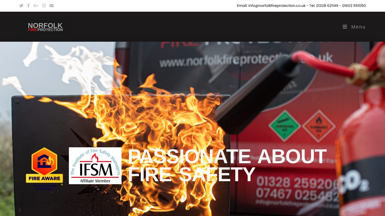 Norfolk Fire Protection UK Limited website