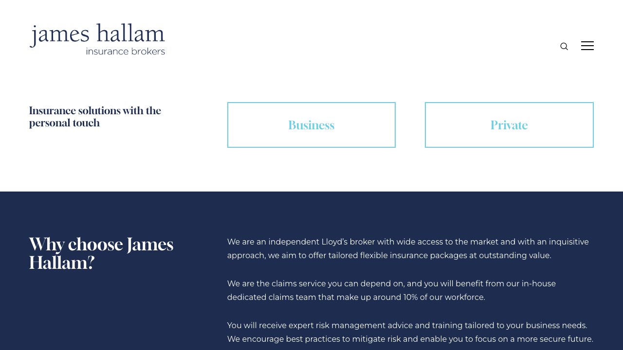 James Hallam Ltd website