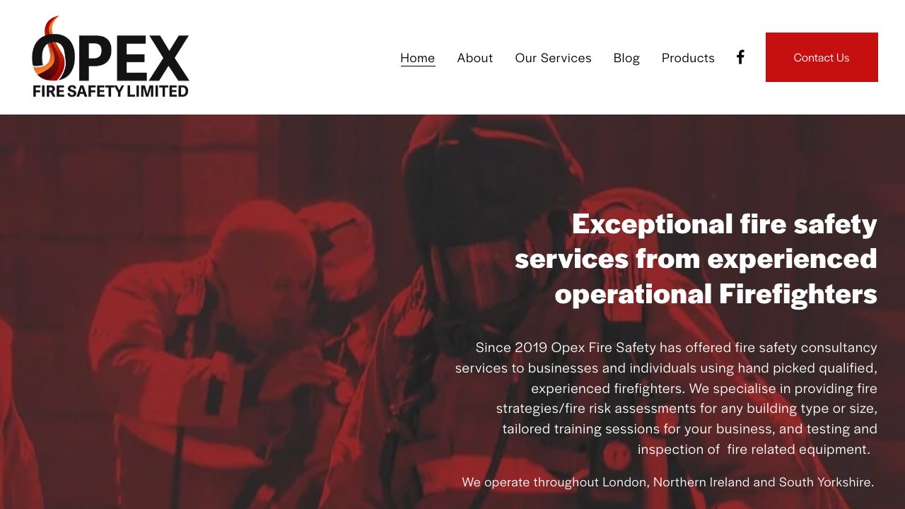 Opex Fire Safety Ltd website