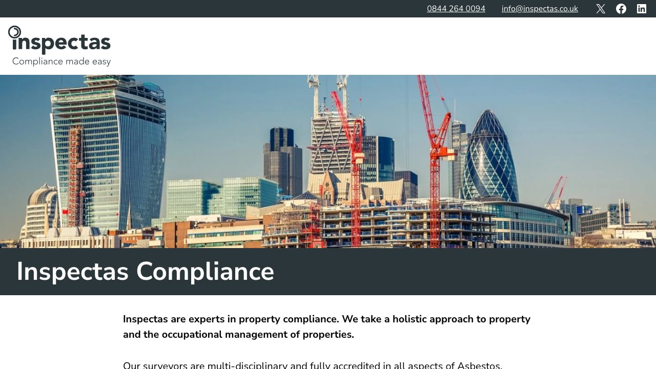Inspectas Compliance Ltd website
