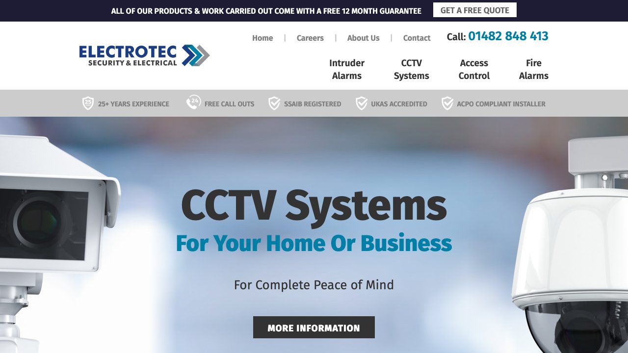 Electrotec Security & Electrical Ltd website