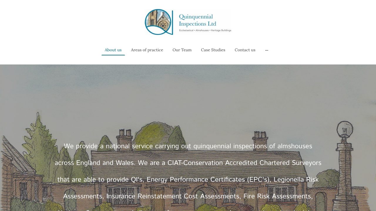 Quinquennial Inspections Limited website