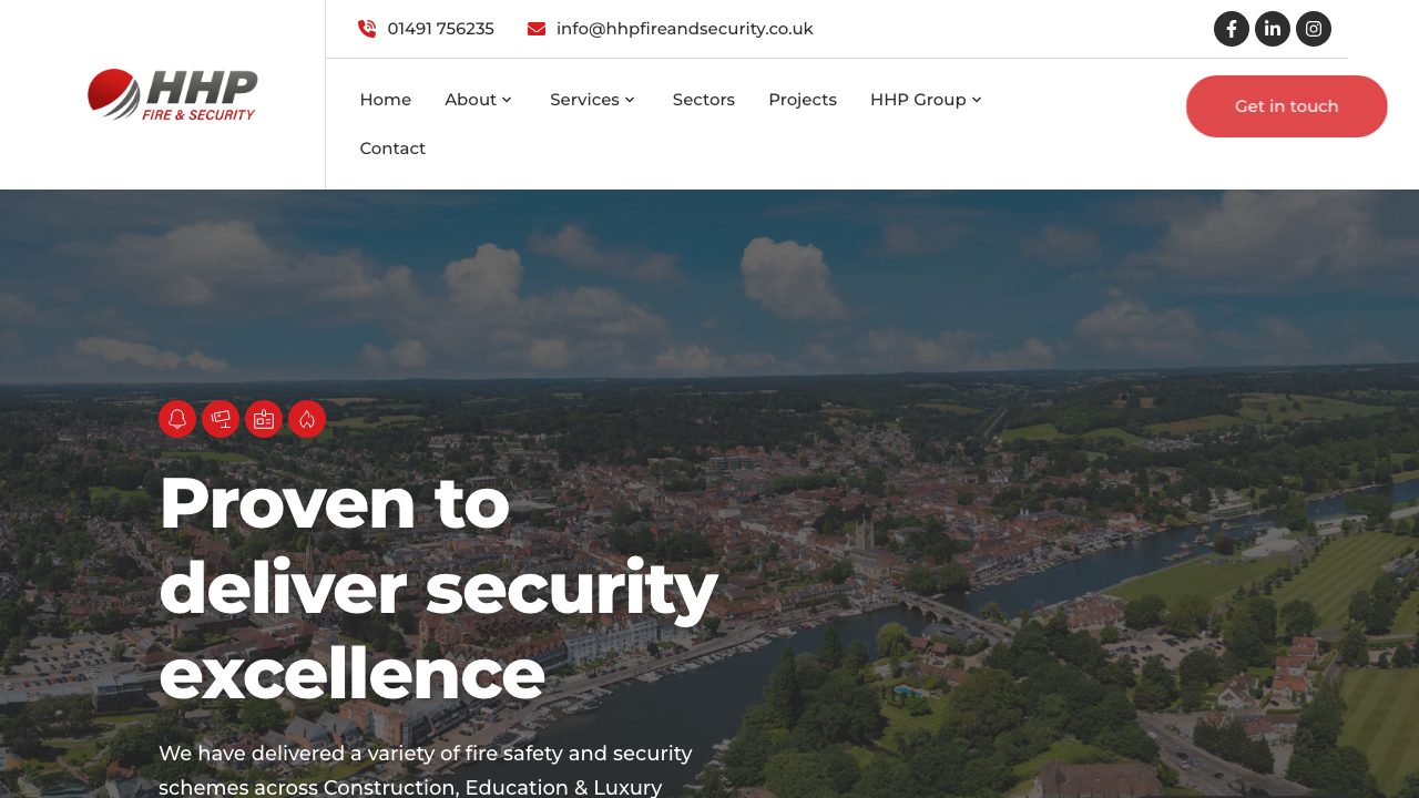 HHP Fire & Security Ltd website