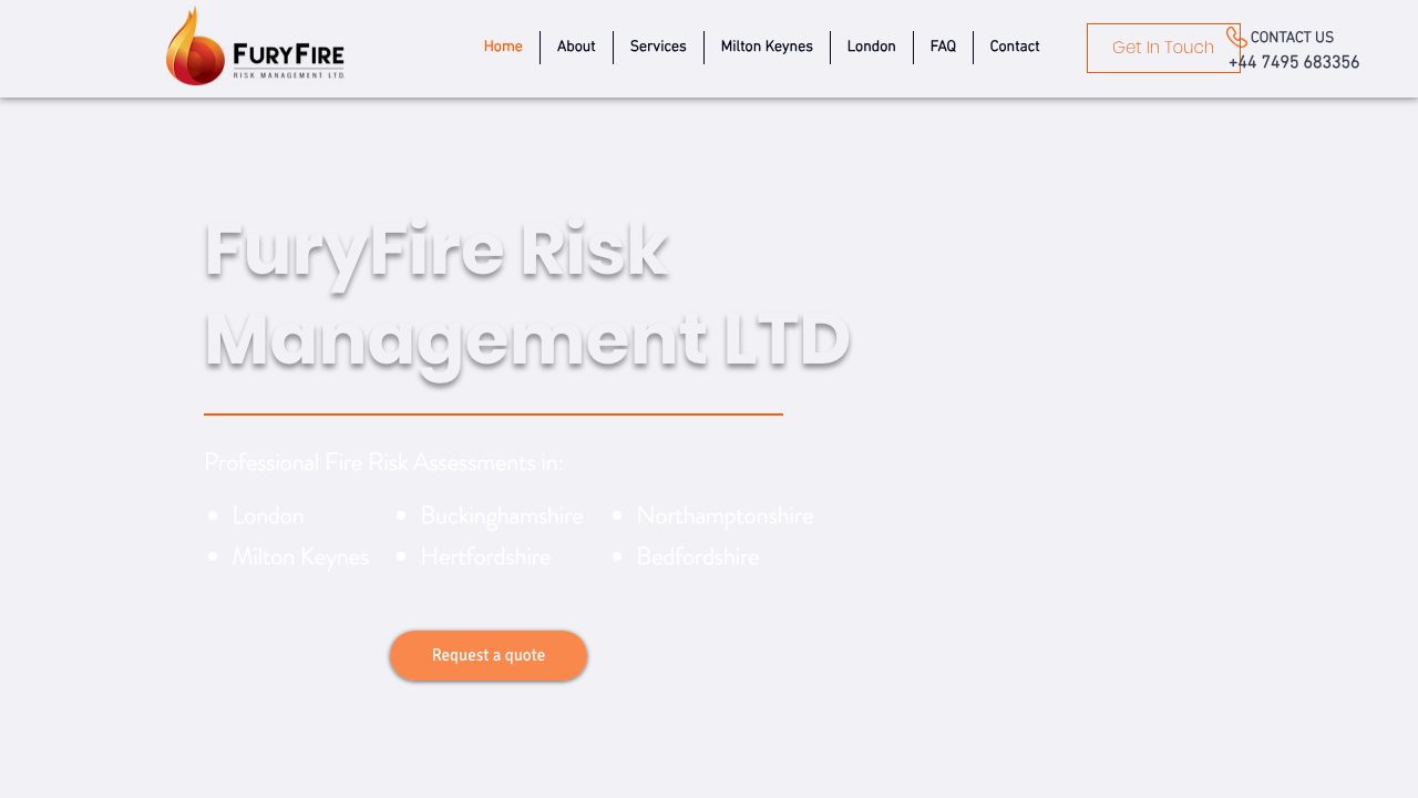 FuryFire Risk Management Ltd website