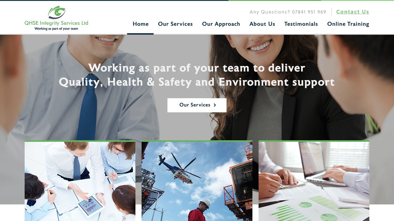 QHSE Integrity Services Ltd website