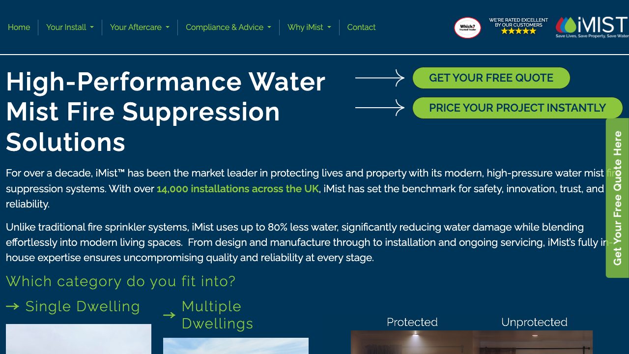 iMist LTD website