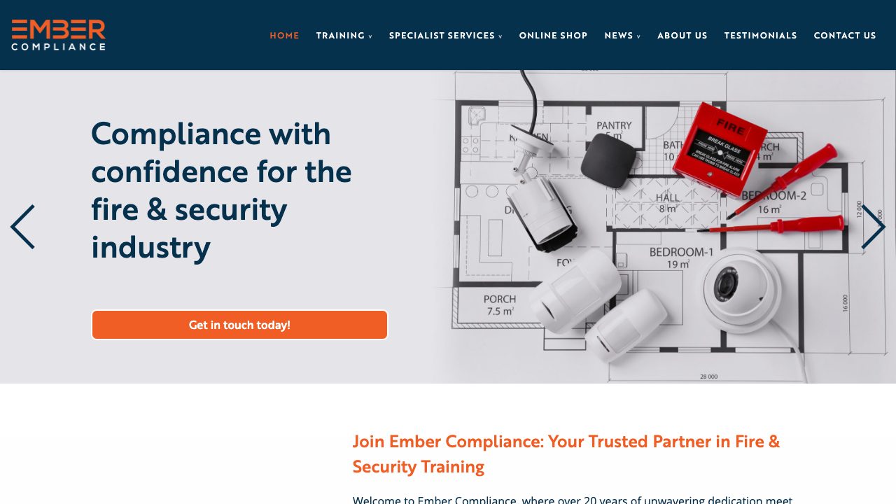 Ember Compliance website