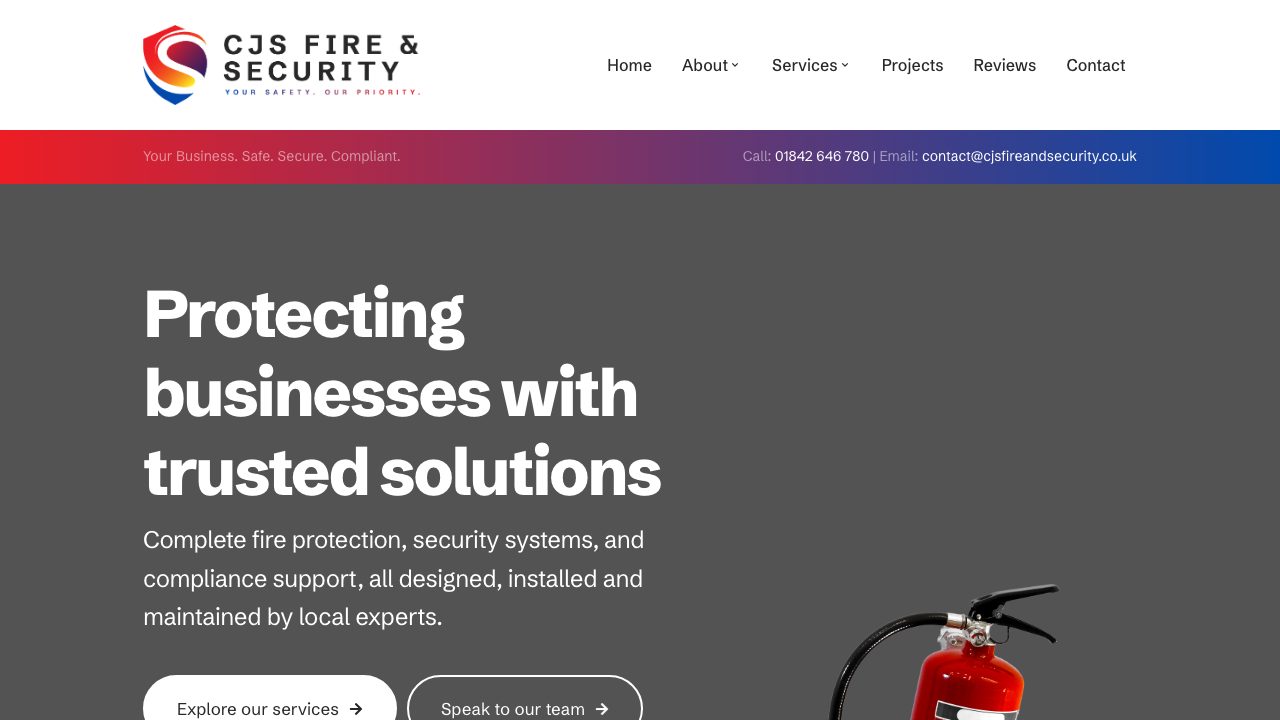 CJS Safety Systems Ltd website