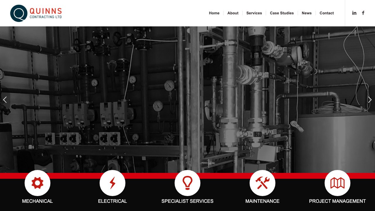 K J Quinn Services Ltd T/A Quinns M&E Specialists website