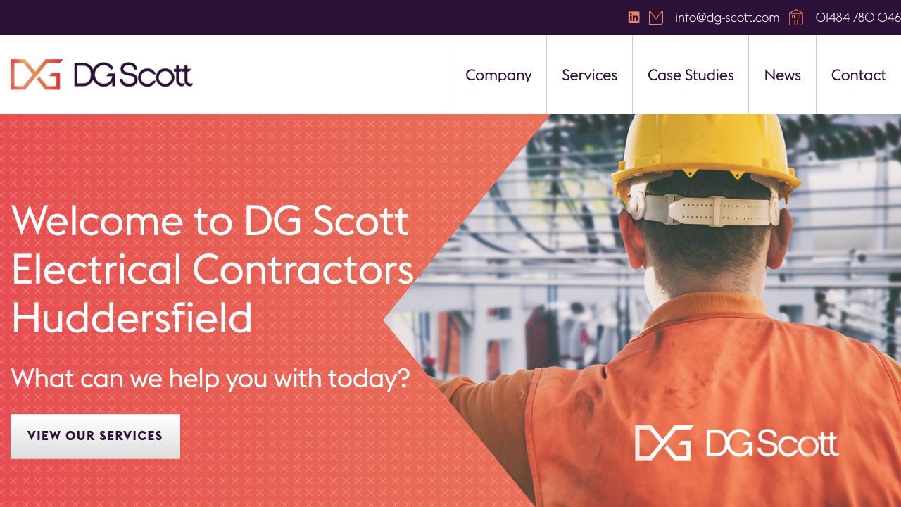 DG Scott Electrical Contractors Ltd website