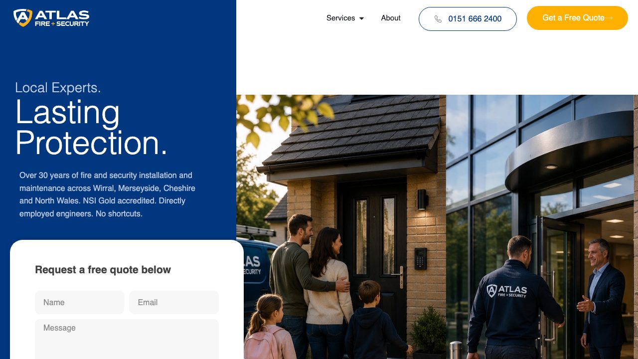 Atlas Fire & Security Ltd website