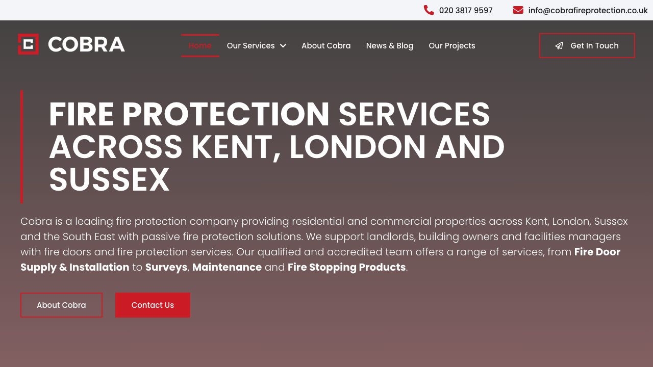Cobra Carpentry Ltd website